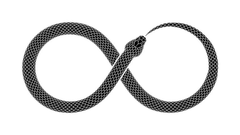 Healing in NM ouroboros logo